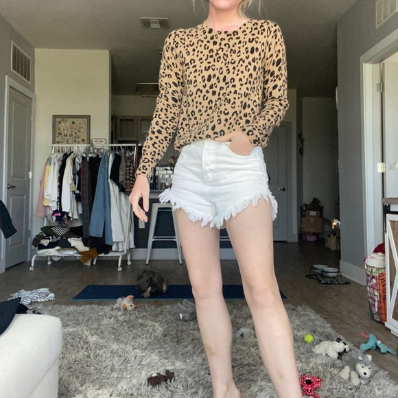 Cheetah cashmere sweater - Picture 1 of 3